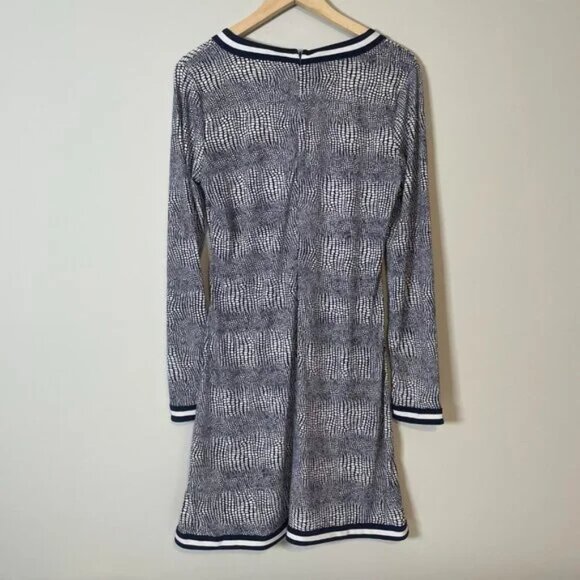 Michael Kors Navy and White Dress Size M - Picture 4 of 6